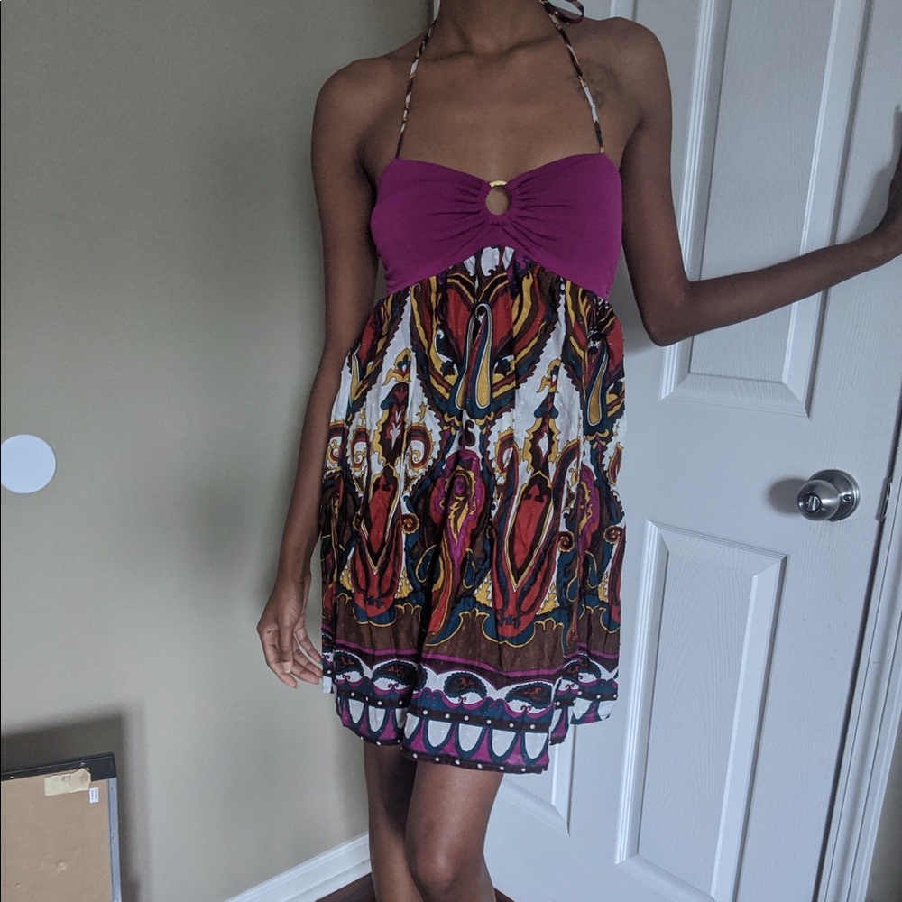 Purple Boho Dres